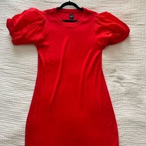 GAP XL Puff sleeve midi dress